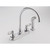 Peerless Claymore Two Handle Chrome Kitchen Faucet Side Sprayer Included