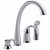 Delta Pilar One Handle Chrome Kitchen Faucet Side Sprayer Included