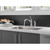 Delta Linden One Handle Chrome Kitchen Faucet Side Sprayer Included
