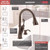 Delta Arabella One Handle Bronze Pull-Down Kitchen Faucet Side Sprayer Included