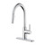 OakBrook Vela One Handle Chrome Pull-Down Kitchen Faucet