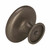 Amerock Inspirations Round Cabinet Knob 1-5/16 in. D 1 in. Weathered Nickel 1 pk