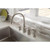 Moen Edison One Handle Stainless Steel Kitchen Faucet Side Sprayer Included