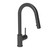 Huntington Brass Euro Arc One Handle Matte Black Pull-Down Kitchen Faucet