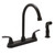 Huntington Brass Two Handle Matte Black Kitchen Faucet Side Sprayer Included