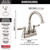 Delta Windemere Brushed Nickel Centerset Bathroom Sink Faucet 4 in.