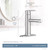 Moen Arlys Brushed Nickel Bathroom Faucet 4 in.