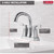 Delta Chrome Pop-up Bathroom Sink Faucet 4 in.