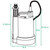 Zoeller 1/3 HP 2400 gph Thermoplastic Electronic Switch Bottom AC Submersible Utility Pump
