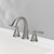 OakBrook Modena Brushed Nickel Widespread Bathroom Sink Faucet 6-8 in.