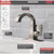 Delta Brushed Nickel Bathroom Faucet 2 in.
