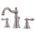 Ultra Faucets Signature Brushed Nickel Widespread Bathroom Sink Faucet 6-10 in.