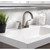 Homewerks Brushed Nickel Motion Sensing Centerset Bathroom Sink Faucet 4 in.