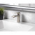 Homewerks Brushed Nickel Motion Sensing Single-Handle Bathroom Sink Faucet 2 in.