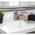 Homewerks Brushed Nickel Motion Sensing Single-Handle Bathroom Sink Faucet 2 in.