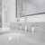 Moen Banbury Brushed Nickel Two-Handle Bathroom Sink Faucet 8 in.