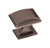 Amerock Candler Rectangle Cabinet Knob 1-1/8 in. Gunmetal 1 pk