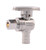 SharkBite 1/2 in. PEX Barb Compression Brass Quarter Turn Angle Stop Valve