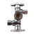 Keeney 3/8 in. Compression in. X 3/8 in. Compression Brass Shut-Off Valve