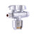 SharkBite 1/2 in. Compression X 3/8 in. Compression Brass Dual Shut-Off Valve