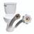Fluidmaster 3/8 in. Ballcock X 7/8 in. D Ballcock 9 in. Braided Stainless Steel Toilet Supply Line