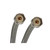 Fluidmaster Univseral 1/2 in. FIP Compression 12 in. Braided Stainless Steel Supply Line