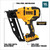 DeWalt 20V MAX XR 16 Ga. Cordless 20 deg Angled Finish Nailer 20 V