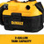 DeWalt 20V MAX 2 gal Cordless Wet/Dry Vacuum 20 V