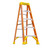 Werner 5 ft. H Fiberglass Step Ladder Type IA 300 lb. capacity