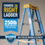 Werner 5 ft. H Fiberglass Step Ladder Type I 250 lb. capacity