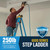 Werner 5 ft. H Fiberglass Step Ladder Type I 250 lb. capacity