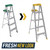 Werner 5 ft. H Aluminum Step Ladder Type II 225 lb. capacity