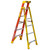 Werner Leansafe 6 ft. H Fiberglass Step Ladder Type IA 300 lb. capacity
