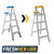 Werner 5 ft. H Aluminum Step Ladder Type I 250 lb. capacity