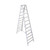 Werner 12 ft. H Aluminum Twin Step Ladder Type IAA 375 lb. capacity