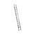 Werner 24 ft. H Aluminum Extension Ladder Type II 225 lb. capacity