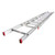 Werner 20 ft. H Aluminum Extension Ladder Type III 200 lb. capacity