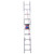 Werner 20 ft. H Aluminum Extension Ladder Type III 200 lb. capacity