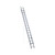Werner 32 ft. H Aluminum Extension Ladder Type II 225 lb. capacity