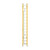 Werner Glidesafe 28 ft. H Fiberglass Extension Ladder Type IA 300 lb. capacity