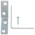 Ace 2 in. H X 2 in. W X 5/8 in. D Zinc Inside L Corner Brace