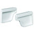 Amerimax 5 in. L White Vinyl K Gutter End Cap Set