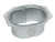 Amerimax 3.87 in. H X 3.13 in. W X 1.13 in. L Metallic Galvanized Steel K Gutter Outlet