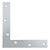 Ace 6 in. H X 4.75 in. W X 6 in. D Zinc Flat Corner Brace