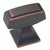 Amerock Mulholland Square Furniture Knob 1-1/4 in. D 1-1/8 in. Oil Rubbed Bronze 1 pk
