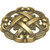 Hickory Hardware Cavalier Traditional Round Cabinet Knob 1-1/2 in. D 3/4 in. Antique Brass 1 pk