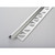 M-D 3/8 in. H X 96 in. L Prefinished Clear Aluminum Bullnose