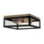 Globe Electric Verona 5.12 in. H X 13 in. W X 13 in. L Dark Bronze Ceiling Light