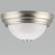 ETI 4.8 in. H X 9 in. W X 9 in. L Brushed Nickel White LED Ceiling Spin Light