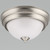ETI 4.8 in. H X 9 in. W X 9 in. L Brushed Nickel White LED Ceiling Spin Light